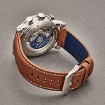 Muhle Glashutte Chronograph Automatic Watch Silver Dial with Blue Luminous
