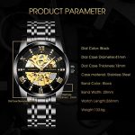 Steel Skeleton Watch Waterproof Automatic Self-Winding