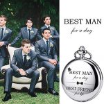 SIBOSUN Groomsmen Pocket Watch Wedding