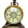 JD'Z COLLECTION Brass Vintage Nautical Desk and Shelf Clock