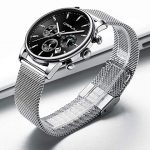 Waterproof Calendear 6-Pin Multifunction Watch