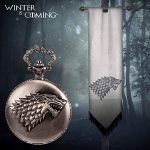 Embrace Unity and Loyalty with the Direwolf Pattern Pocket Watch – A Unique 'Game of Thrones' Inspired Timepiece