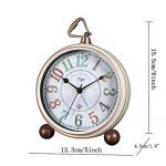 Non-Ticking Mantel Clock Alarm Clocks Easy to Read Large