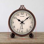Peakeep 4" Battery Operated Antique Retro Analog Alarm Clock