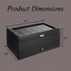 Display Case Organizer Watch Box 12 Watch Slots