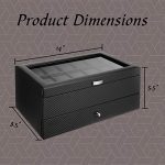 Display Case Organizer Watch Box 12 Watch Slots