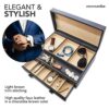 Watch Box with Valet Drawer for Dresser