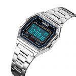 Digital Fashion Ultra Thin Square Ladies Wrist Watch