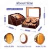 FRUCASE Automatic Watch Winder Brown New Version