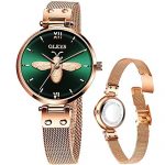 Rose Gold Watch Mesh Watch for Lady