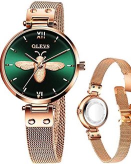 Rose Gold Watch Mesh Watch for Lady