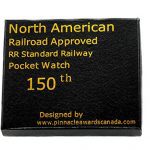 Historical Train Pocket Watch North American Railroad Approved