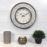 Mosaic Wall Clock Chrome