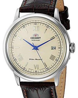 Orient Automatic Watch with Brown  Leather Strap