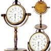 Marine Desk Shelf Clock Numeric Dial Nautical Pocket Watch