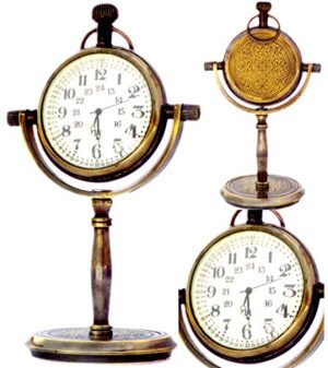 Marine Desk Shelf Clock Numeric Dial Nautical Pocket Watch