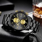 GOLDEN HOUR Watch Waterproof Chronograph Quartz Watch