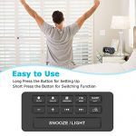 LIORQUE Projection Alarm Clock Radio Digital Clock