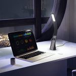 LED Desk Lamp with Smart Features(Clock,Alarm,Date,Temperature)
