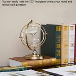 720° Rotating Brass Unique 1 Hour Glass Sand Clack for Home