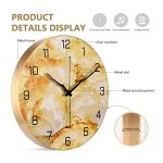 Enhance Your Space with a Modern Metal Wall Clock - 12 Inch Silent Non-Ticking Decorative Timepiece for Living Room, Residence, Office, School, Bedroom - Easy-to-Read and Battery Operated