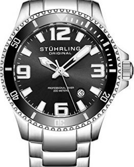 Stuhrling Original Mens Swiss Quartz Stainless Steel Sport