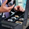 12 Slot Watch Box Organizer with Lock Display Case