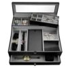 Valet Tray for Men Sleek Dresser Faux Leather
