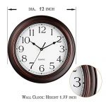 Wall Clock - Battery Operated 12 Inch Silent Non-Ticking Wall Clocks