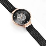 SHENGKE Analog Mesh Watch Stainless Steel Band