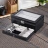 Leather Watch Case Organizer Jewelry Display