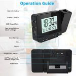 Jhua Digital Projection Alarm Clock Dimmable Alarm Clock