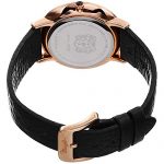 Black Italian Leather Dial Strap Watch Bruno Magli