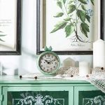 Chic Pewter Round Table Clock - Vintage Elegance for Timeless Decor
