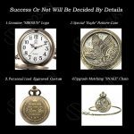 Personalized Pocket Watch Engraved Back Case