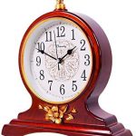 Beesealy Mantel Clock, 12-Inch Mantel Clock, Silent Movement