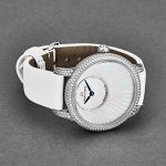 Jaquet Droz Sapphire Crystal and White Satin Leather Strap - Fixed Bezel Set