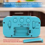 Blue Night Light Digital Alarm Clock