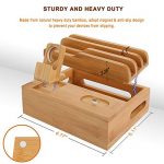 Bamboo Charger Station Smart Watch Holder