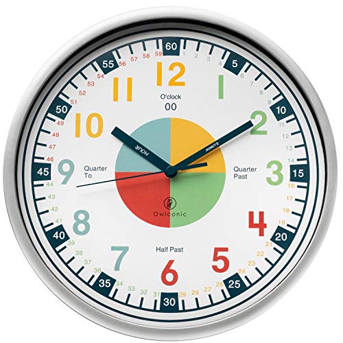 Owlconic Telling Time Teaching Clock - Kids Room