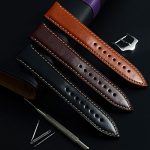 WOCCI 18mm Watch Band,Sports Style Full Grain Leather