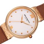 Rose Gold with Brown Italian Leather Strap Watch