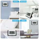 WallarGe Atomic Clock with Night Light,Digital Wall Clock