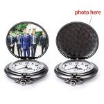 Pocket Watch Men Personalized Black Chain