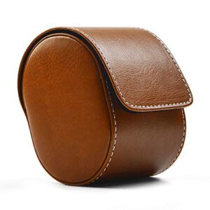 Leather Watch Storage Box Travel Single Watch Case