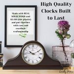 Mantel Clock, Wooden Mantle Clock for Living Room Décor