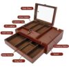 Smartphone Charging Station for Watches Valet Organizer