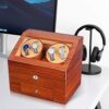 Automatic Wood Watch Winder Display Box Storage