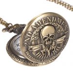 Halloween Ghost Pocket Watch with Chain Vintage Retro