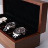 BingYes Wood Watch Box,with Ring Storage Bag